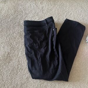Women’s Chicos girlfriend black chino khaki pants size 18 slim leg ankle cut